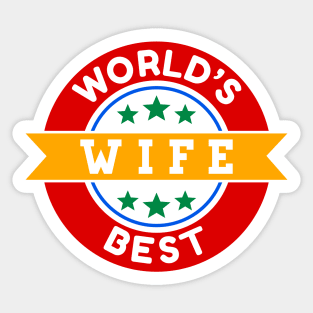 World's Best Wife Sticker